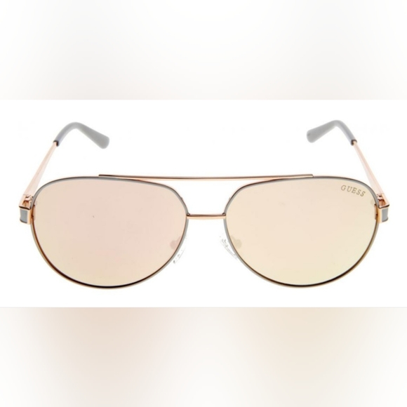 Rose Gold Aviator Sunglasses - Picture 1 of 5